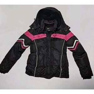 SJB Active Women's Ski Jacket -‎ Size Small - Black/Pink